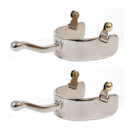 Jacks Jacks 11097-MEN Stainless Steel Equitation Offset Spurs Mens 11097-MEN